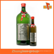 Гуанчжоу производитель оптовая печать и упаковочный материал пользовательских самоклеящиеся этикетки металла наклейку для бутылки